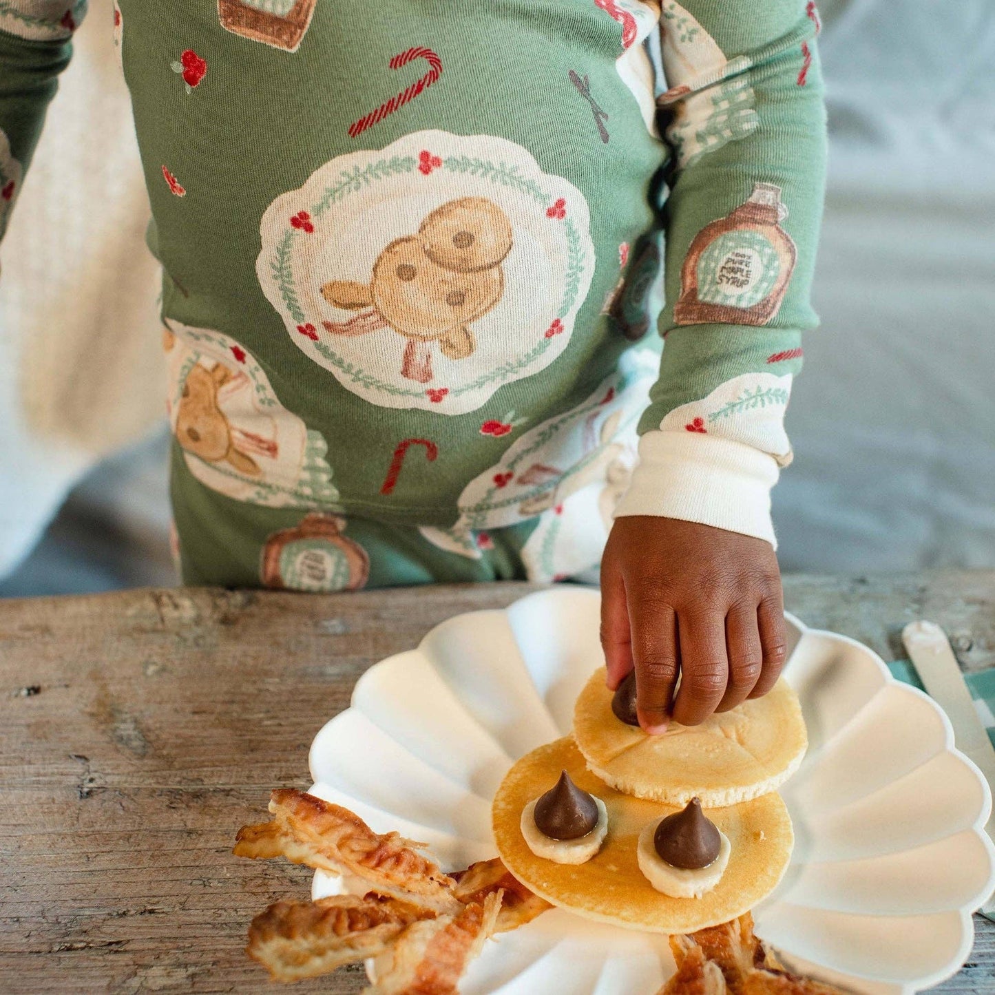 Reindeer Pancakes Two-Piece Pajamas