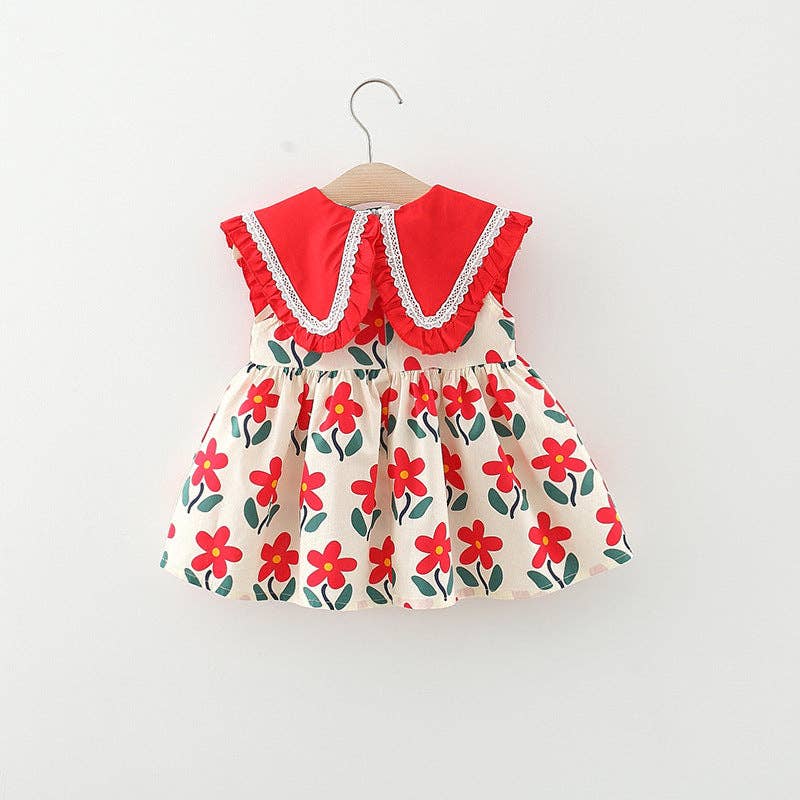 Red Flower Sundress