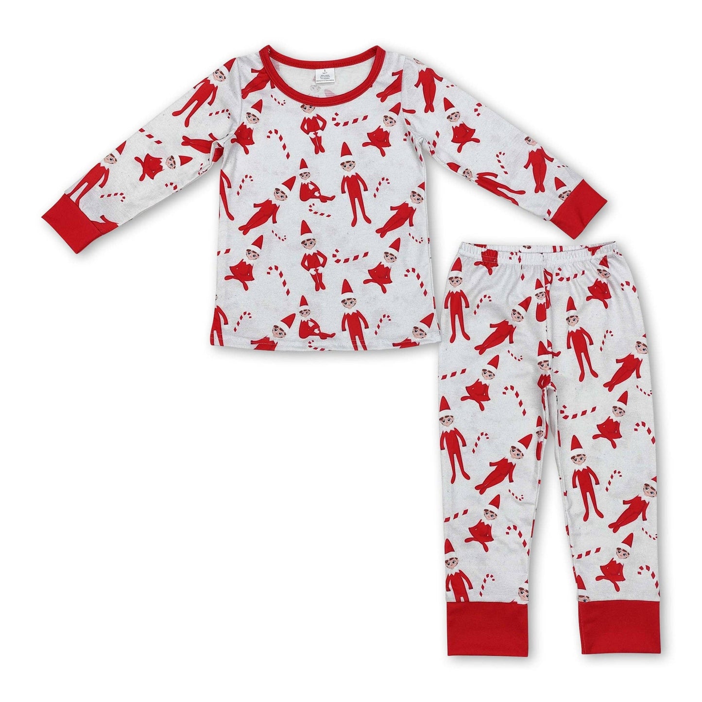 Elf and Candy Cane Christmas Pajamas
