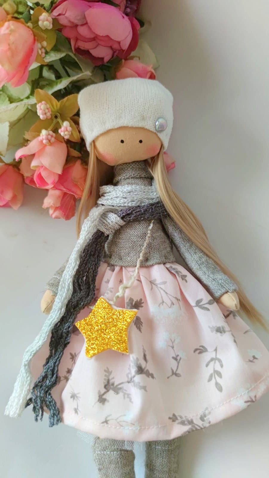 Handmade,Fabric, Heirloom Doll