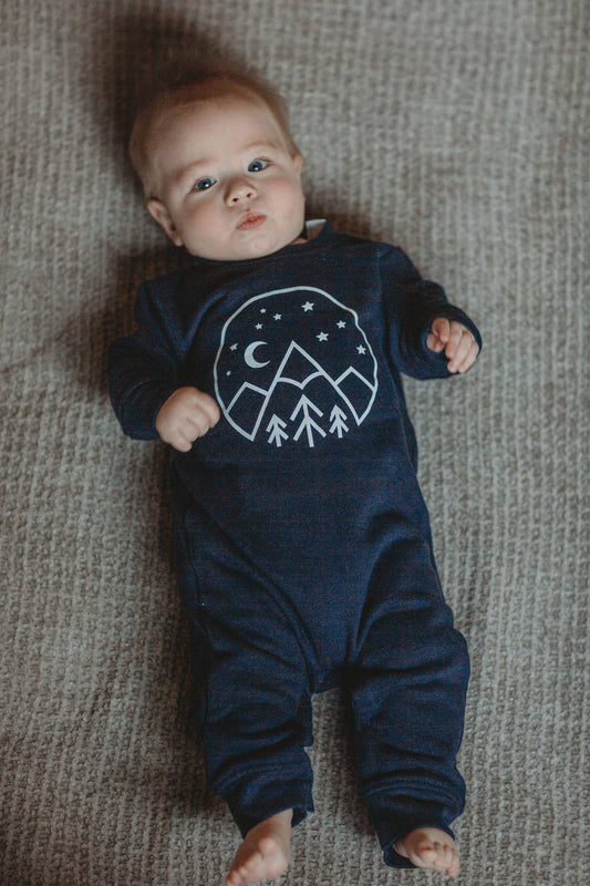 Starry Night Onesie: Navy