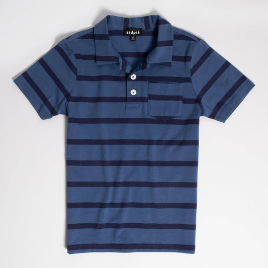 Striped Jersey Polo