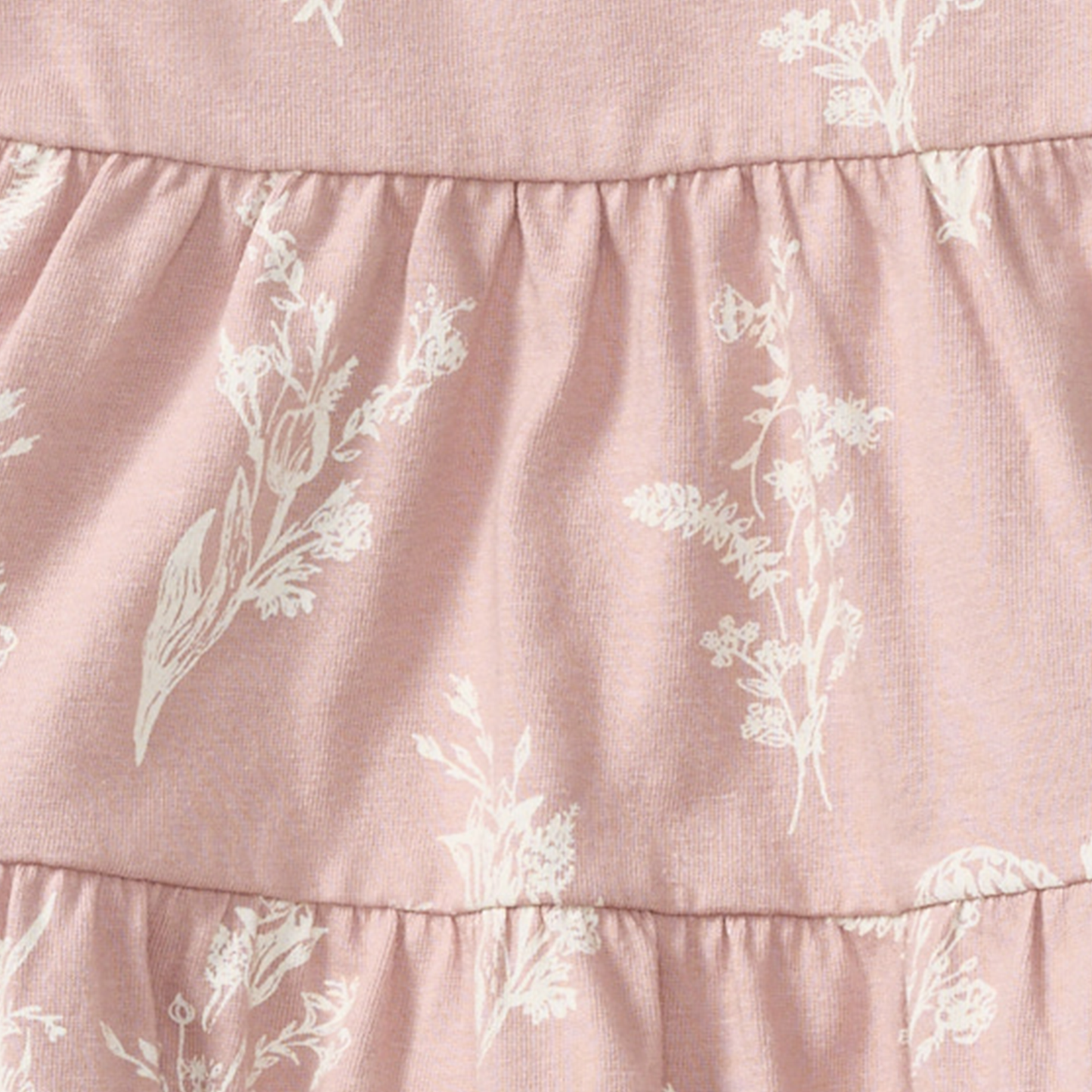 Organic Rose Wild Flower Dress & Diaper Cover