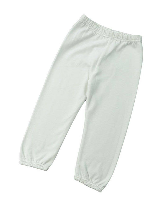 White Fleece Joggers