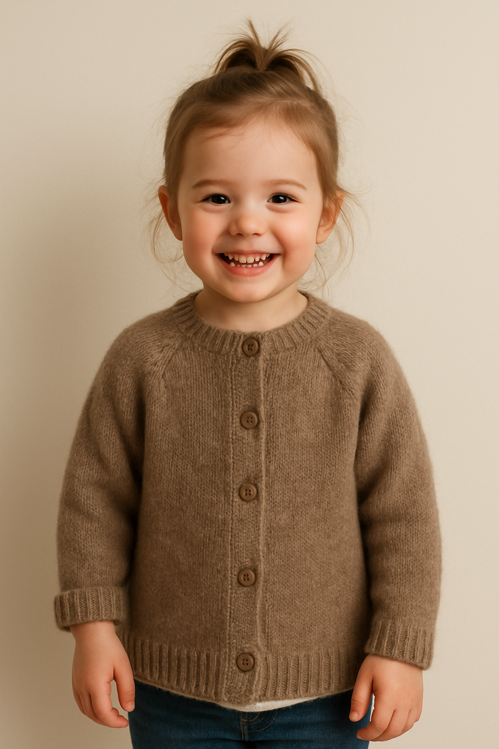 Blush Organic Cotton Kids Cardigan