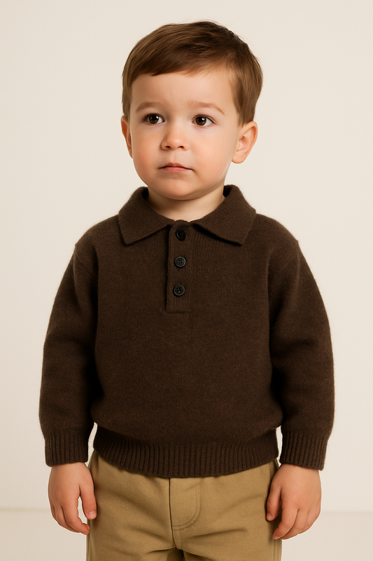 Hazel Brown Organic Cotton Sweater