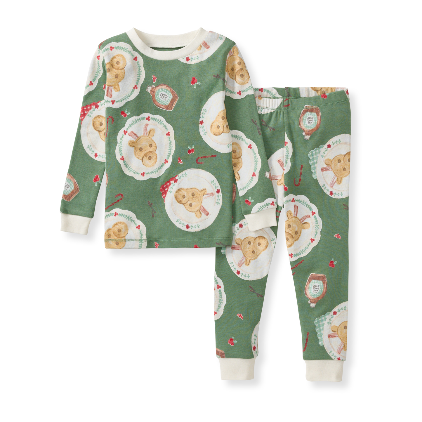 Reindeer Pancakes Two-Piece Pajamas