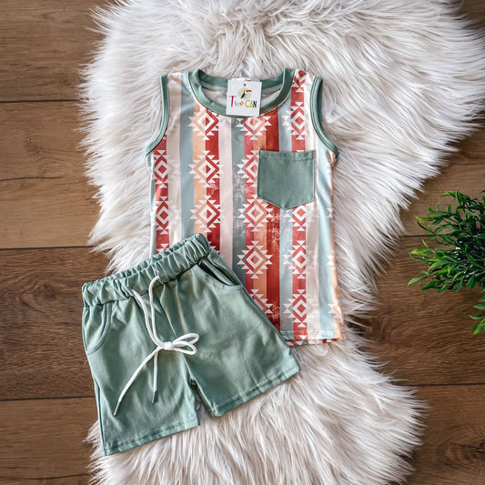 Aztec Shorts Set