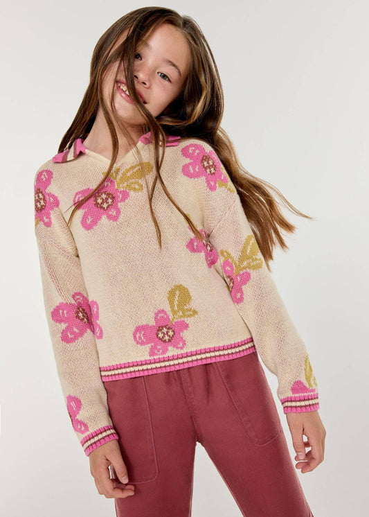 Retro Flowers Sweater