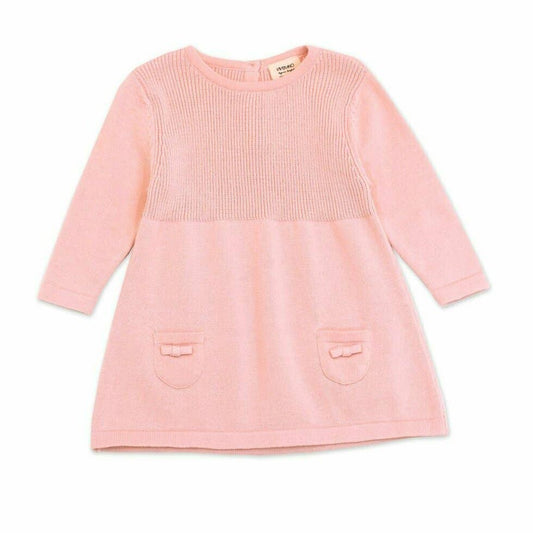 Blush Milan Rib A-Line Dress Sweater Knit (Organic Cotton)