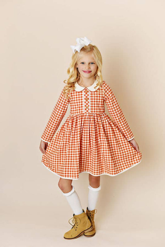 Boho GINGHAM FALL DRESS