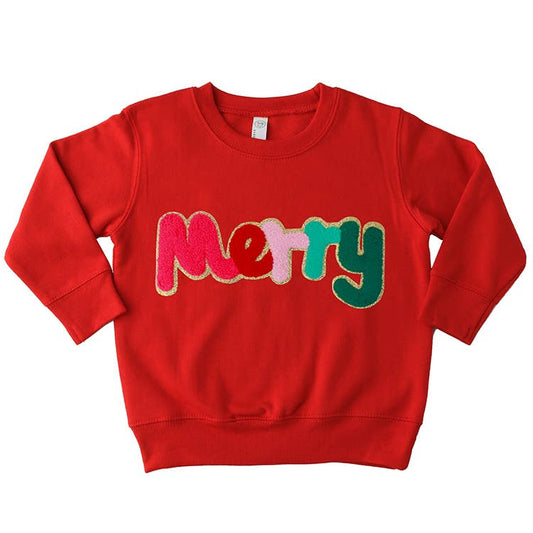 Red MERRY Sweatshirt