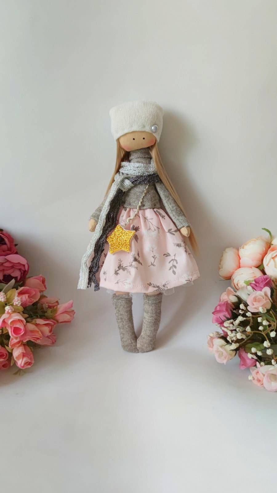 Handmade,Fabric, Heirloom Doll