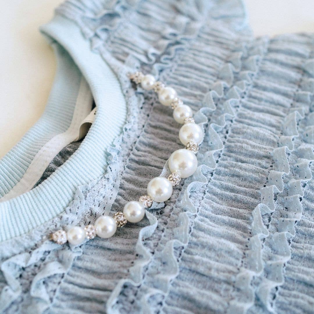 Blue Pearl Skirt Set