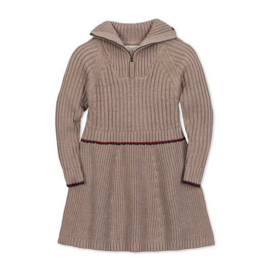 Organic Sweater Dress: Taupe Heather