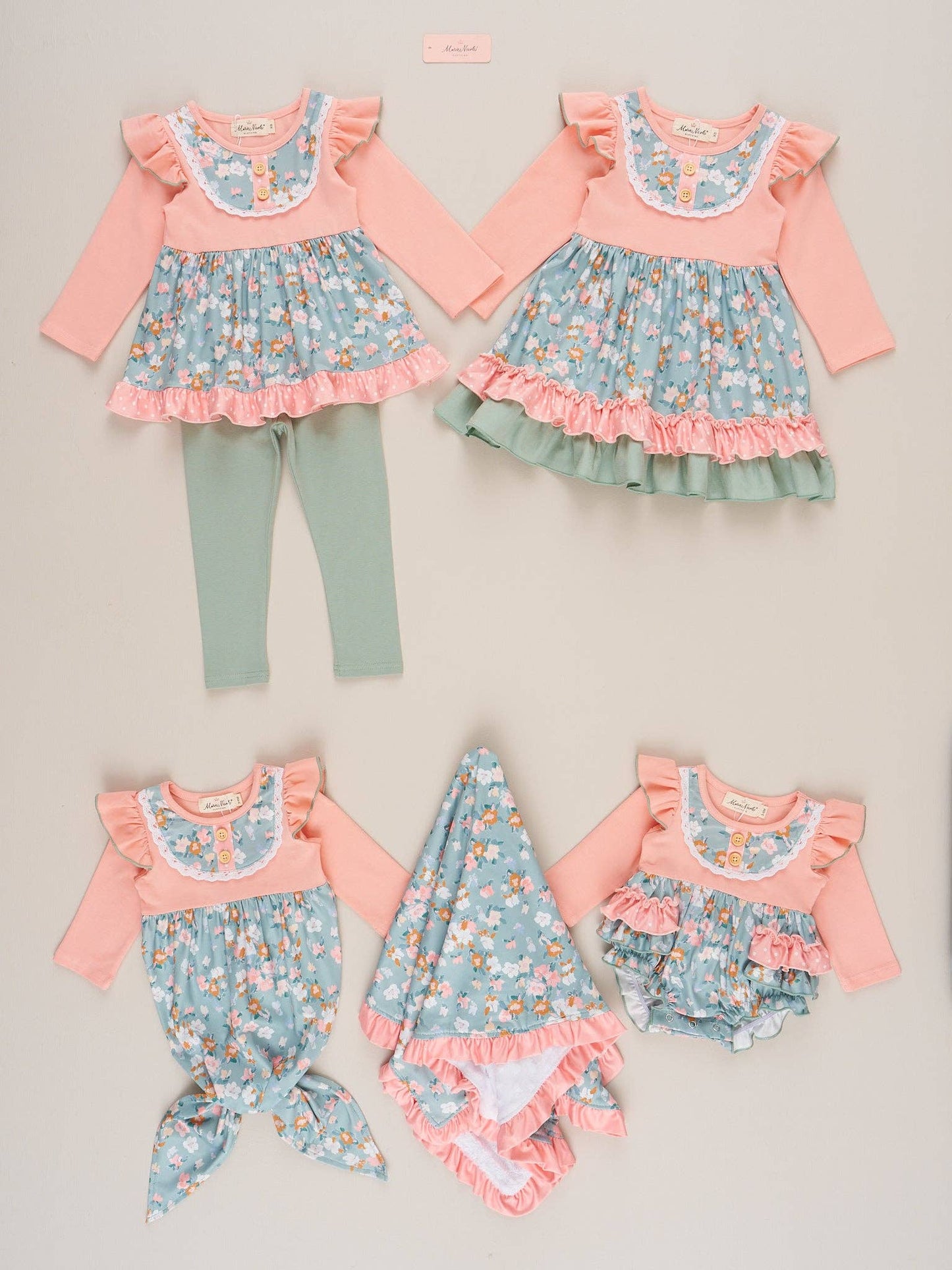 Little Wildflower Ruffle Knot Gown