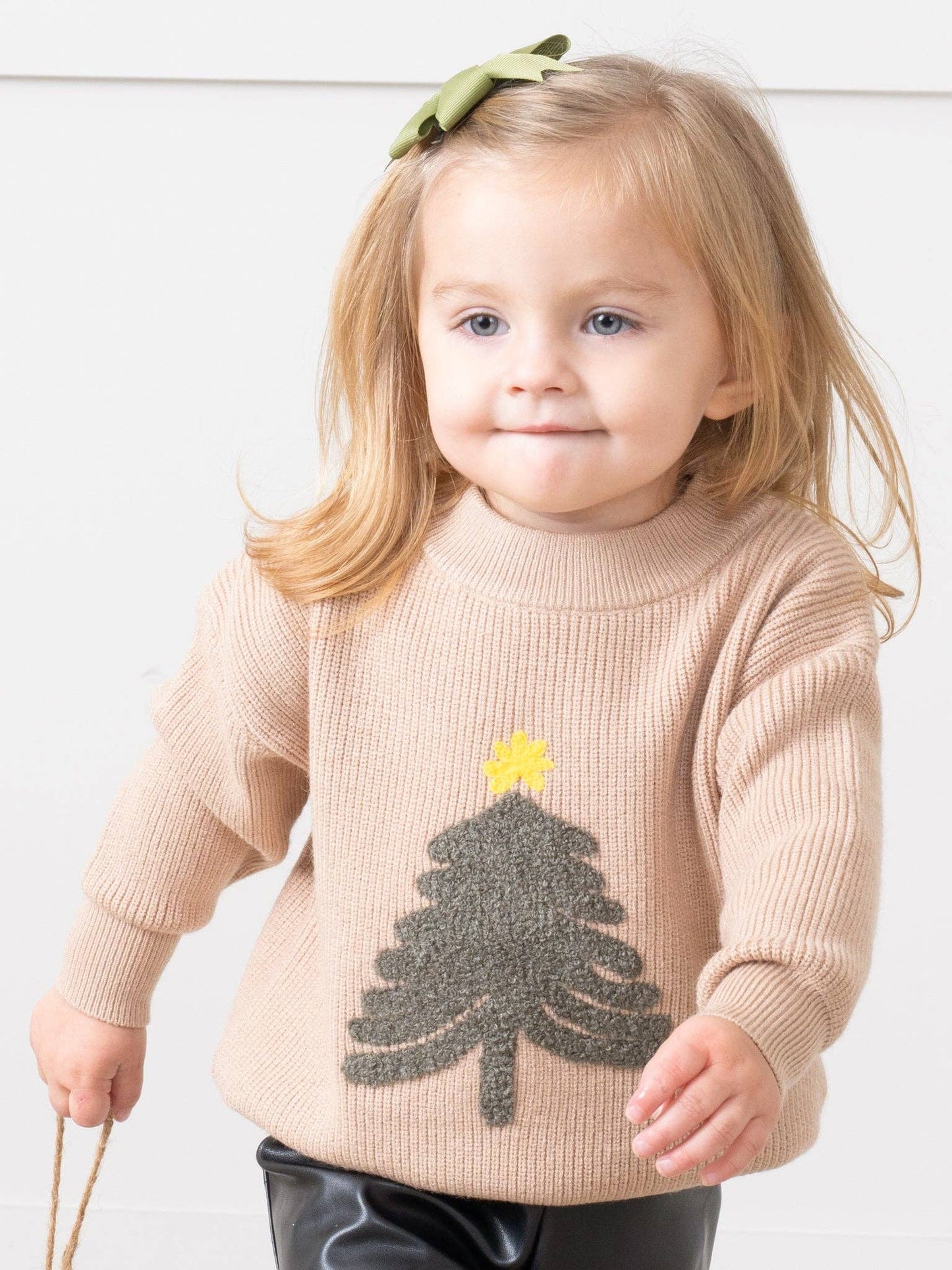 Christmas Tree Embroidered Sweater