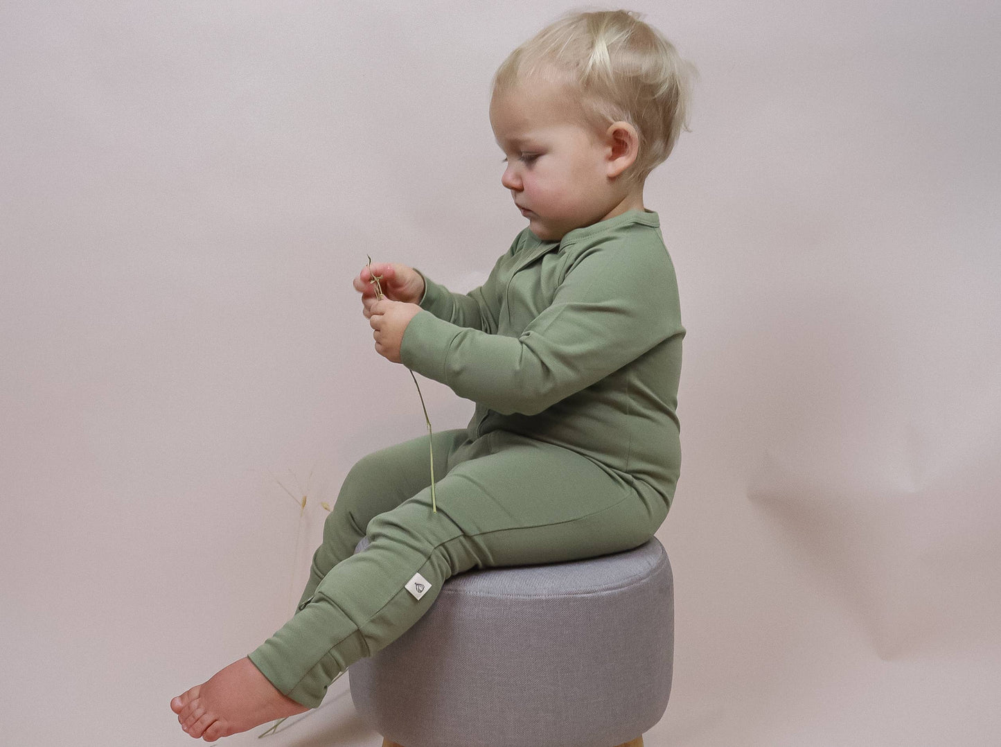 Soft Fern Baby Romper