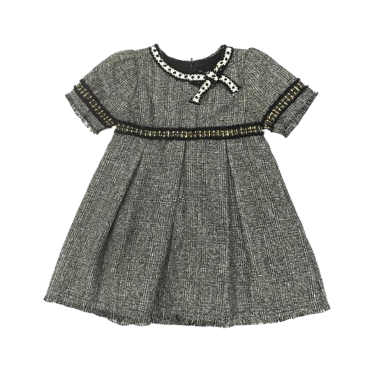 Tweed Pleated Dress