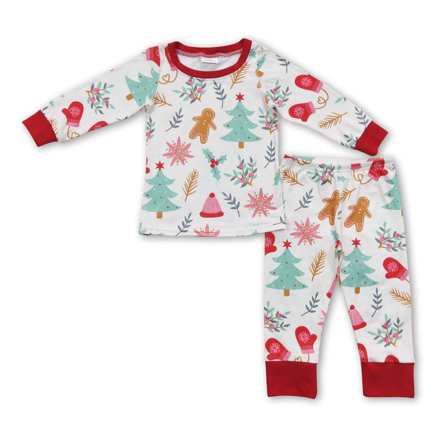 Christmas Pajamas - Gingerbread Men and Trees